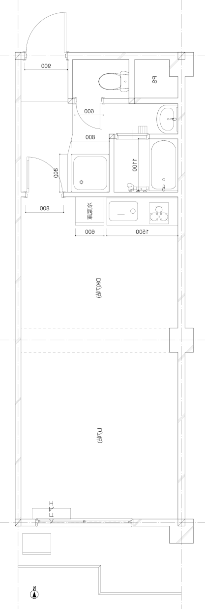 賃貸マンション1DK南向き404号室